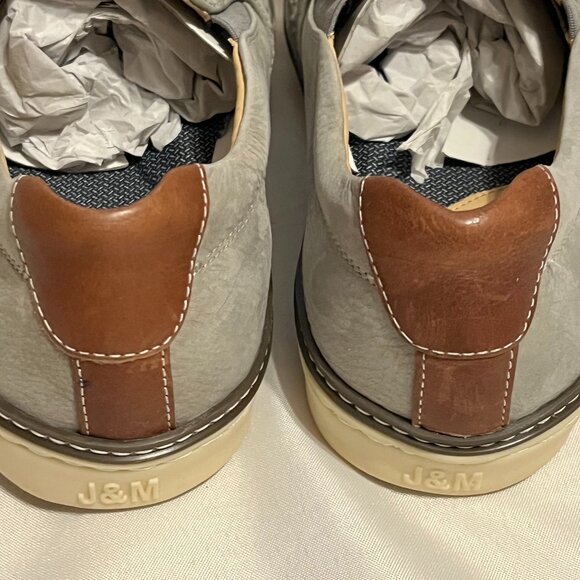 NWOT Johnston & Murphy McGuffey Woven Slip-On Loafers | Gray | Men's 11.5M - Picture 3 of 9